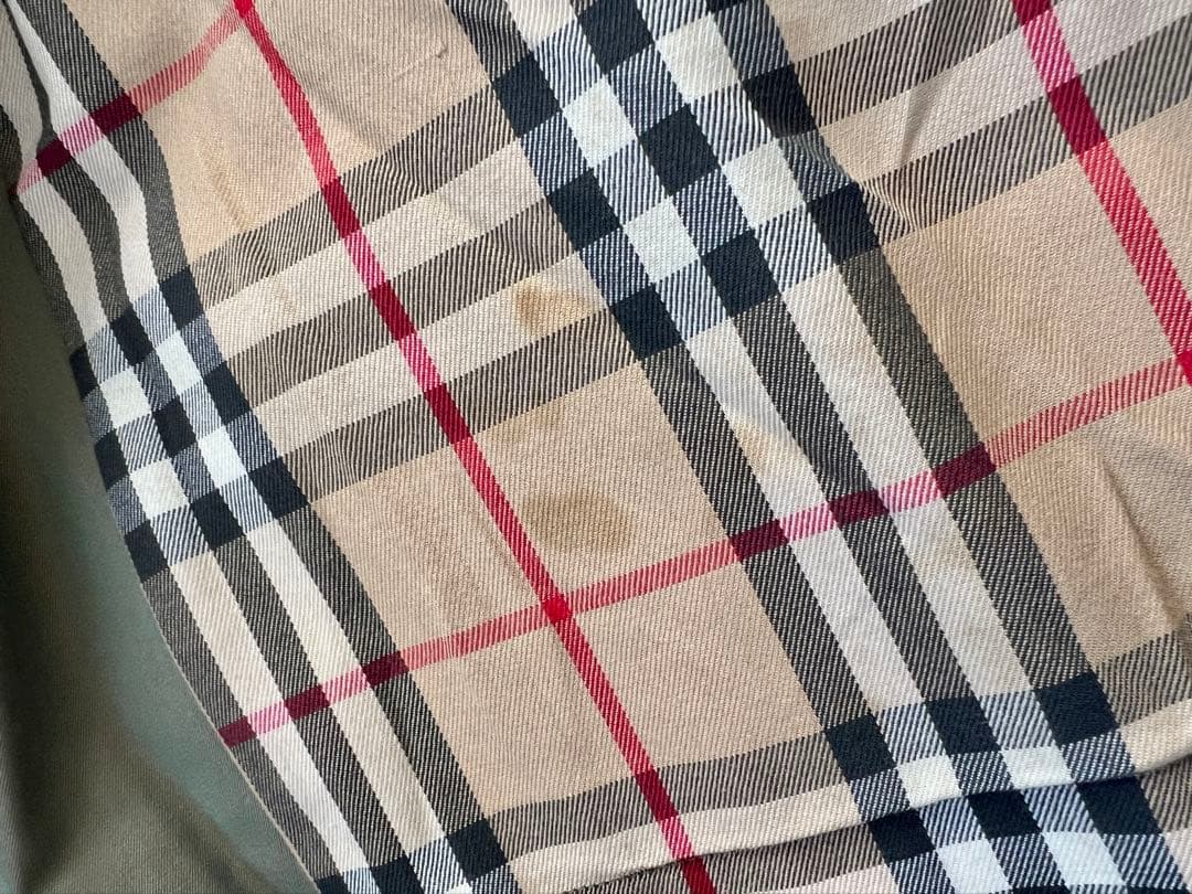 大特価　超希少XLバーバリー　玉虫色トレンチコート ダブル　ノバチェック