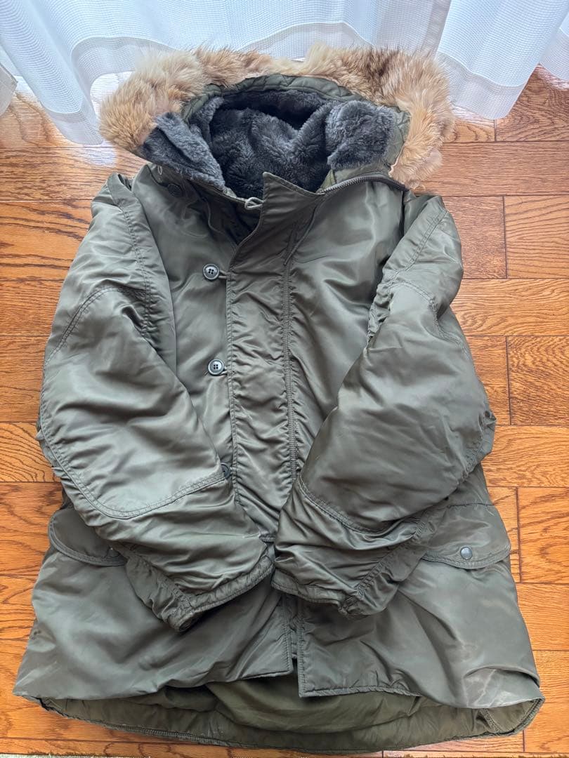 【希少】60's CONMARジップ N-3B フライトジャケット ファー