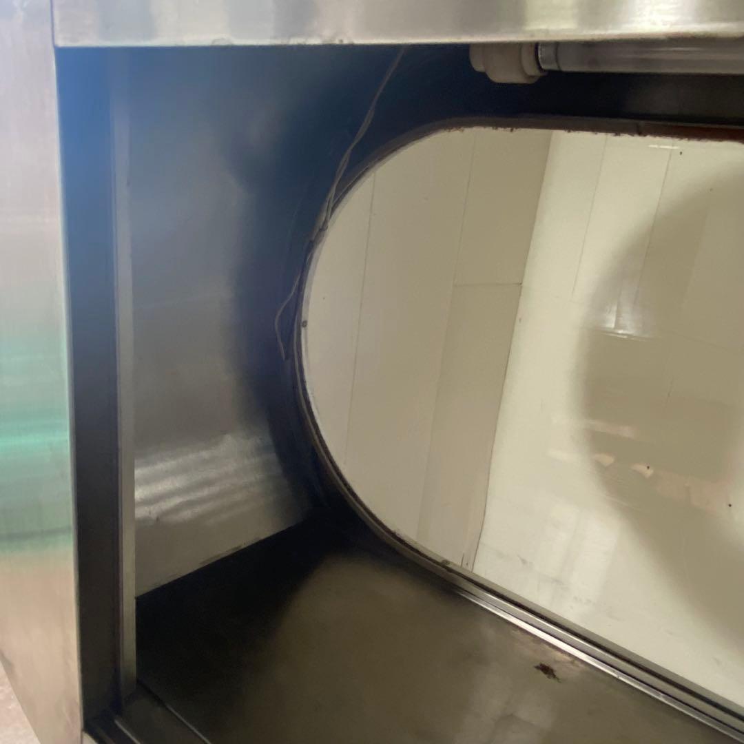 ステンレス製オーバル型ディスプレイケース　ガラスケース　スペースエイジ　近未来