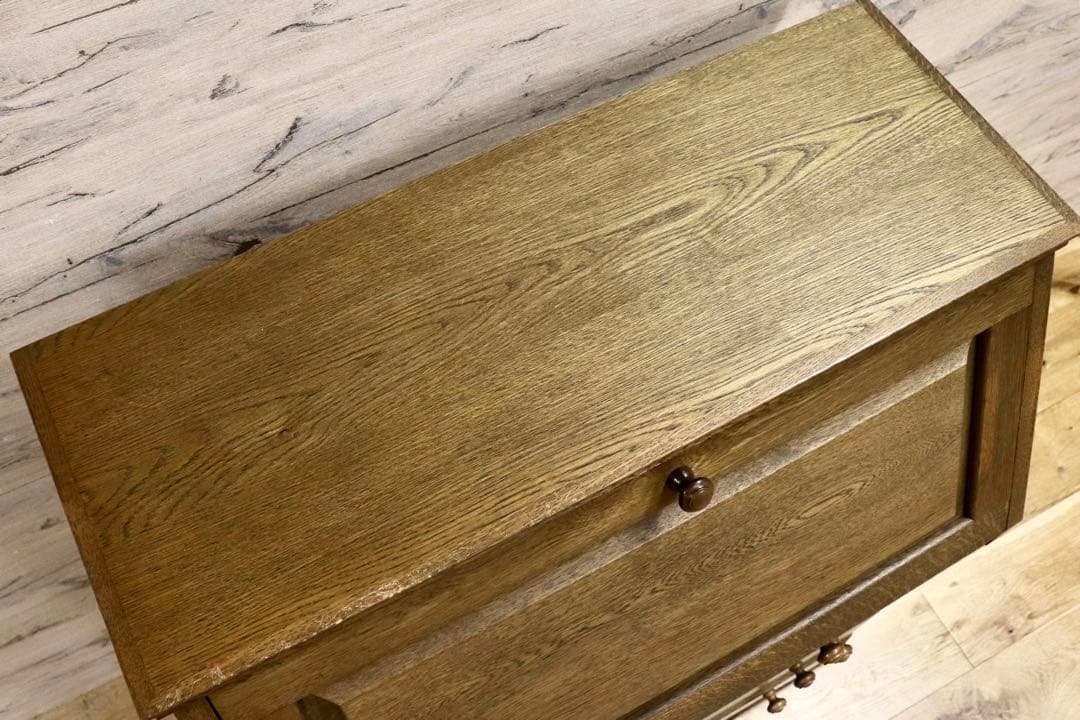 GMIK160○勇峰工芸 ライティングビューロー チェスト デスク 引き出し