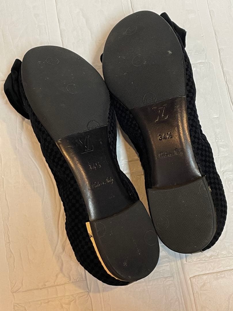 【美品】LOUIS VUITTONルイヴィトン　バレエシューズ　フラットシューズ