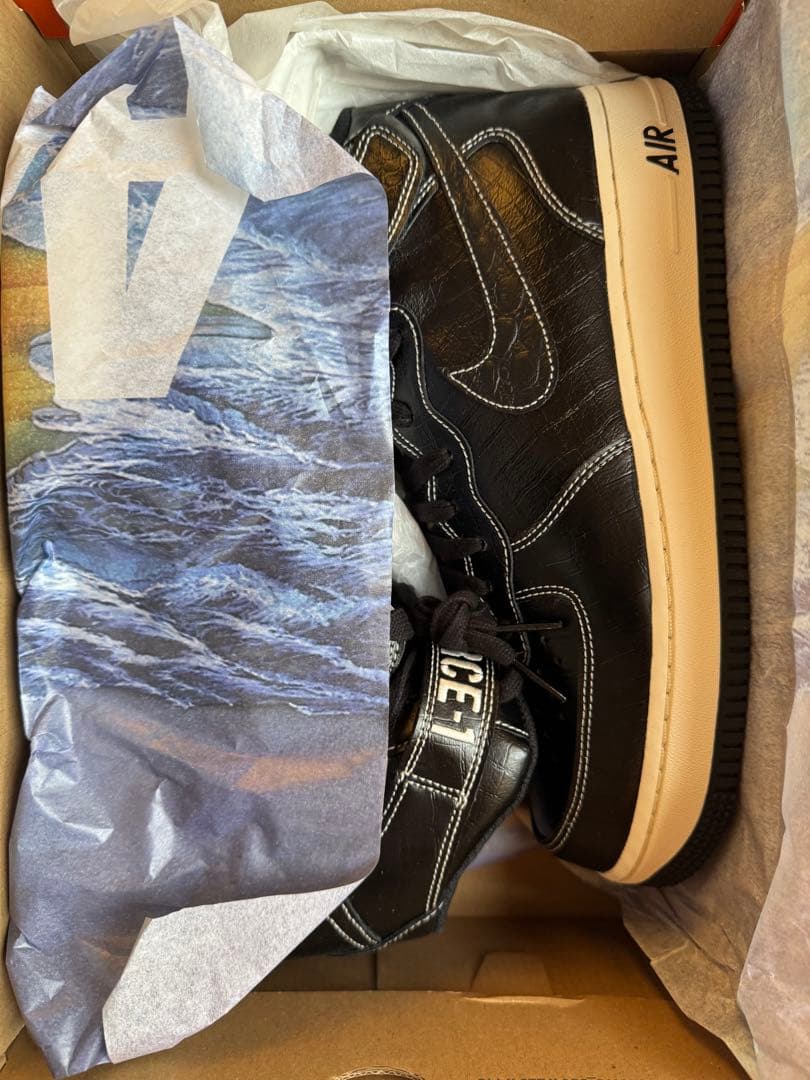 エア フォース 1 ミッド '07 ブラック/ペールアイボリー/ブラック