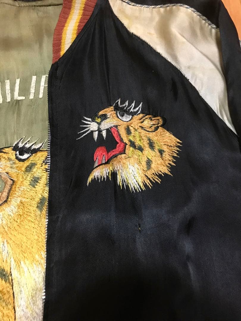 40s 50s 鬼フェード スーベニアジャケット スカジャン ベトジャン