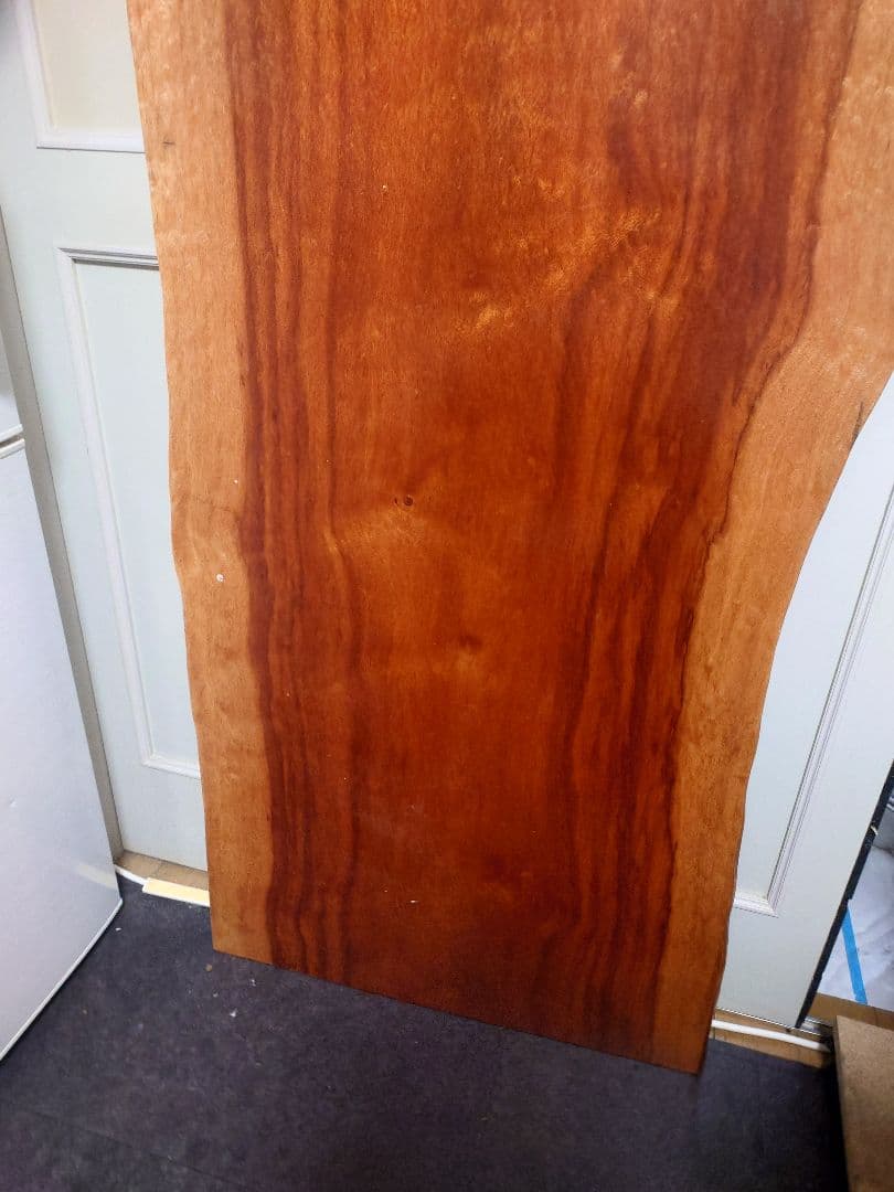 ブビンガ 一枚板 無垢材 ウレタン塗装済み テーブル天板