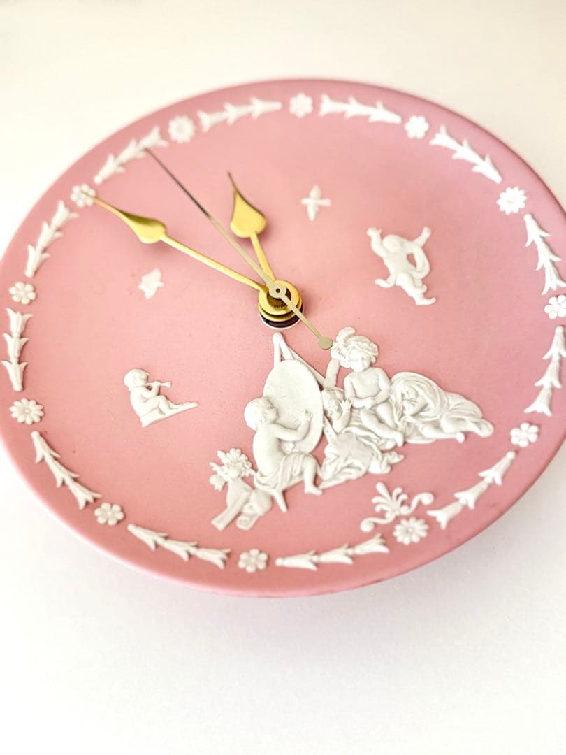 希少　ジャスパーピンク　ウエッジウッド　ウォールクロック　限定クロック