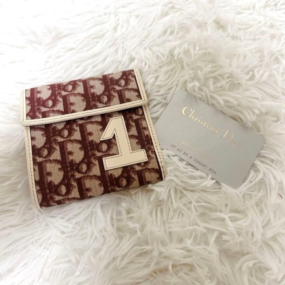 【極美品】クリスチャンディオール　三つ折り財布　トロッター１ギャランティ付き
