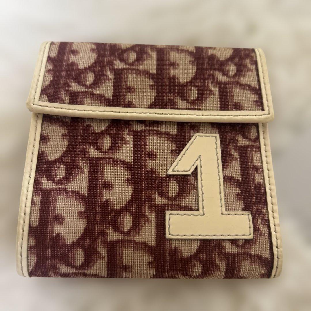 【極美品】クリスチャンディオール　三つ折り財布　トロッター１ギャランティ付き