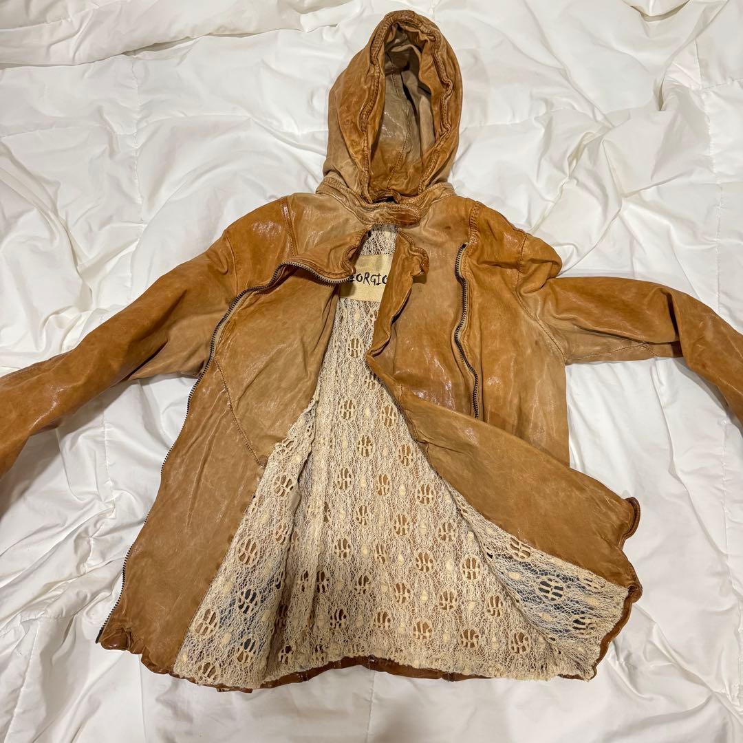 00’s GIORGIO BRATO Hooded Riders Jacket