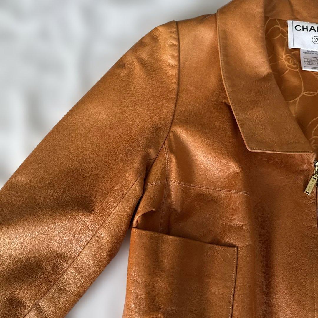 CHANEL レザージャケット 42