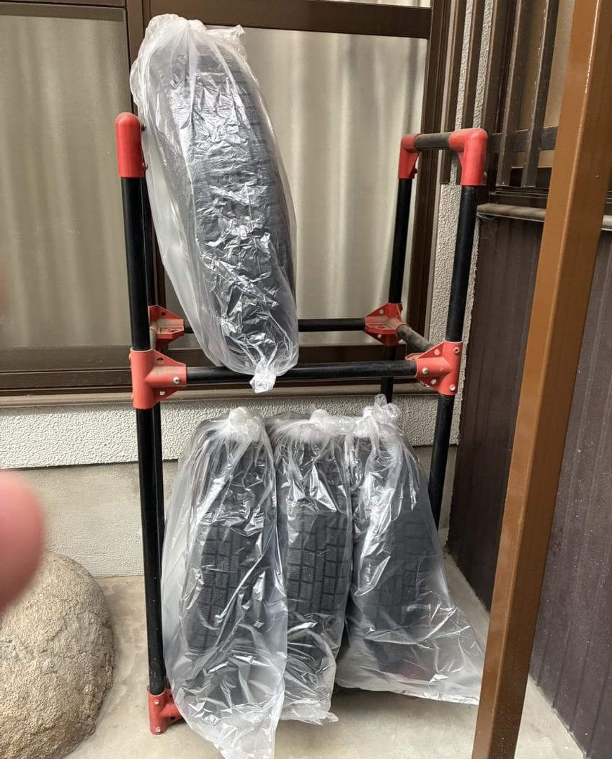 スタッドレス TOYO 145/80R13とアルミ ブリヂストン GIRO 4本