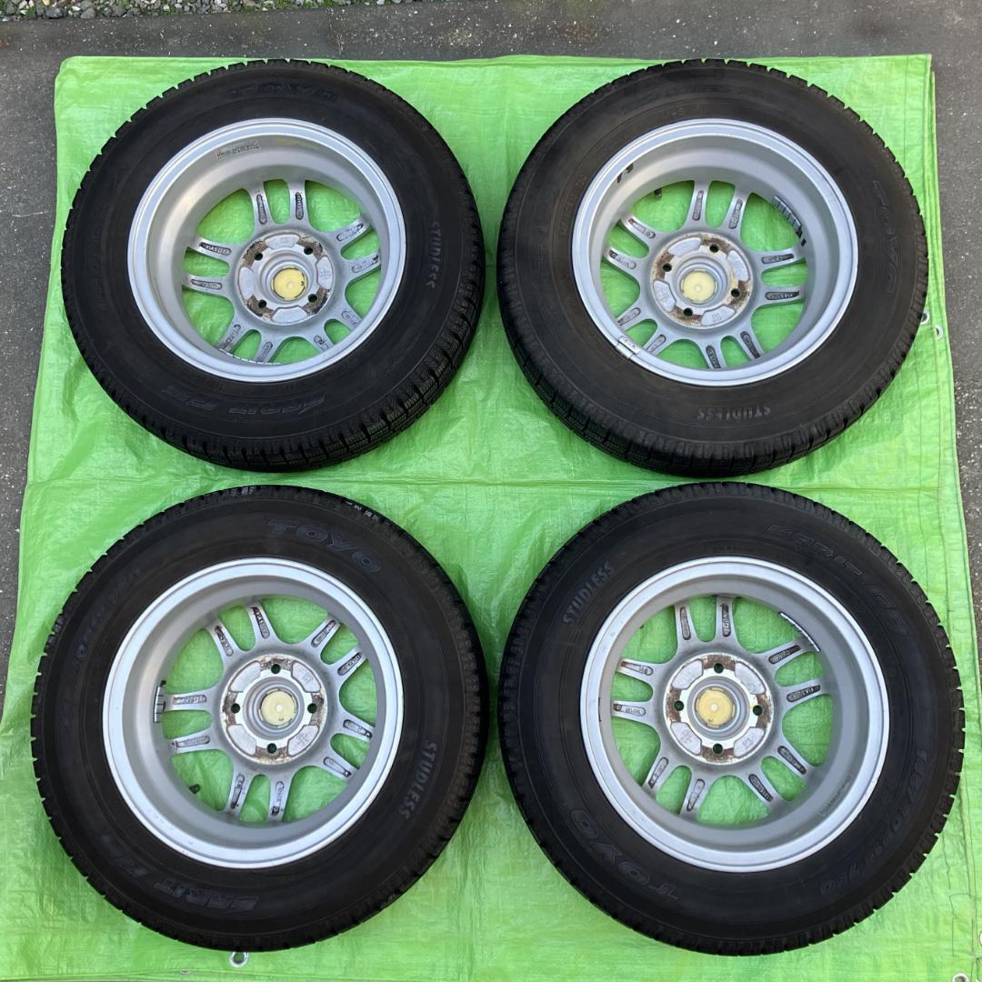 スタッドレス TOYO 145/80R13とアルミ ブリヂストン GIRO 4本