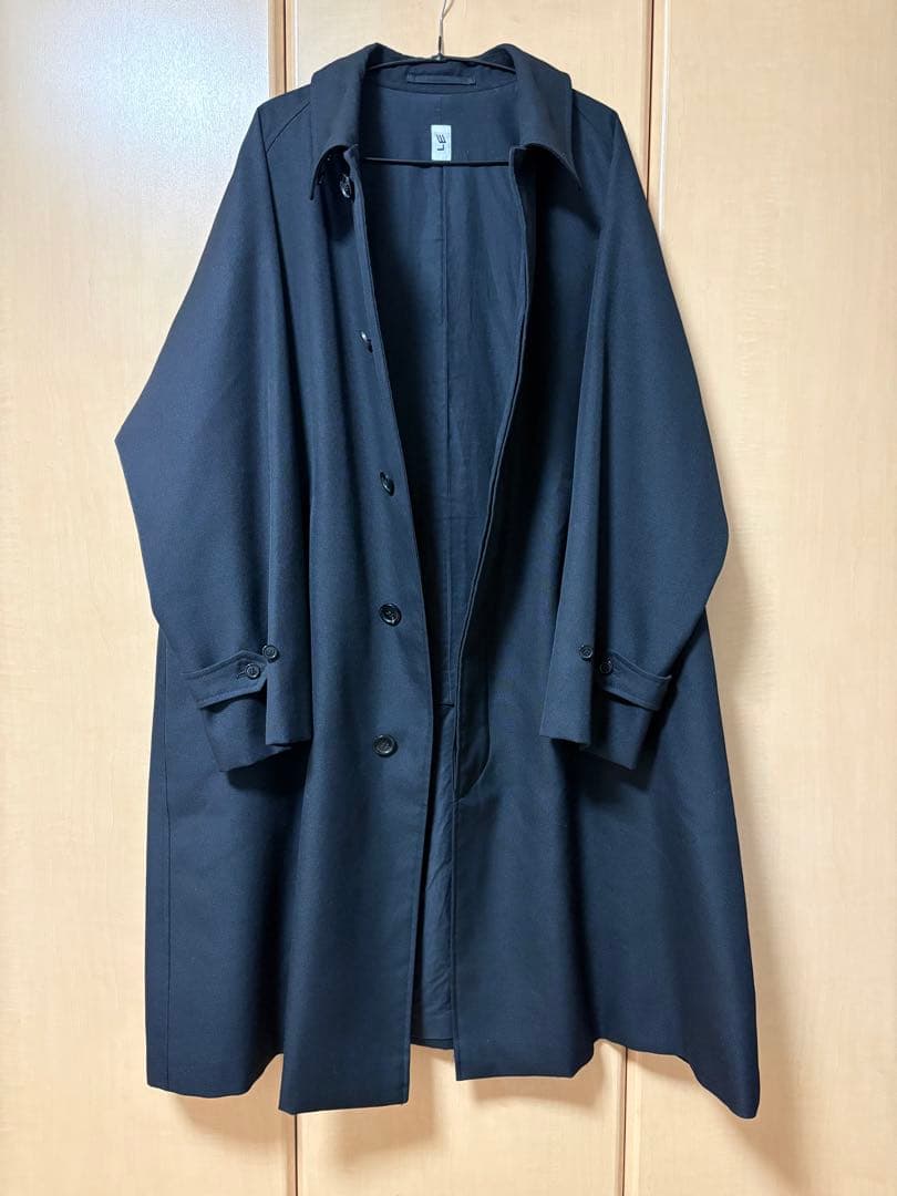 Lechoppe LE ウールバルカラーコート ブラック　サイズ2