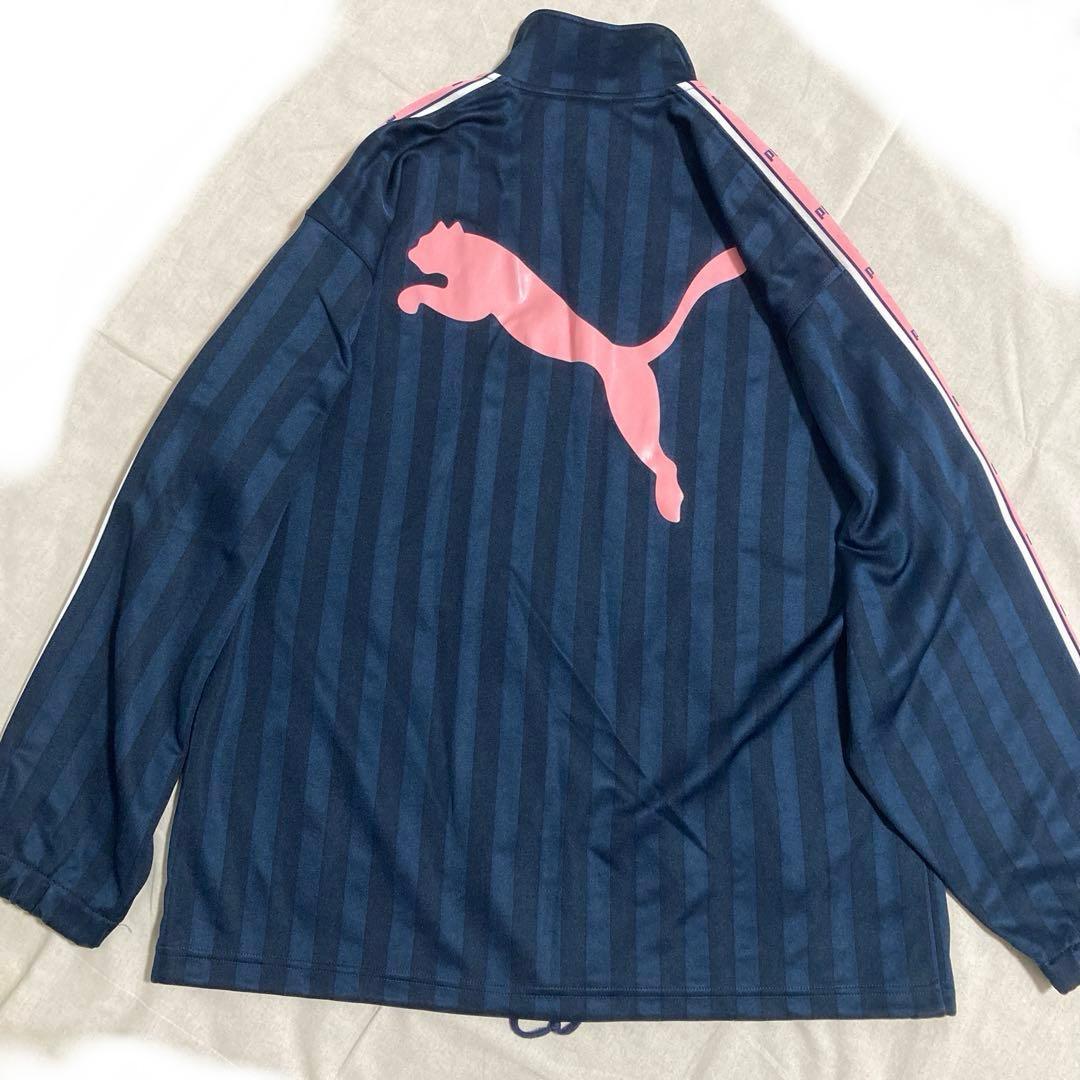 廃盤品 PUMA プーマ ジャージ 上下セット Y2K ピンク 紺 S M
