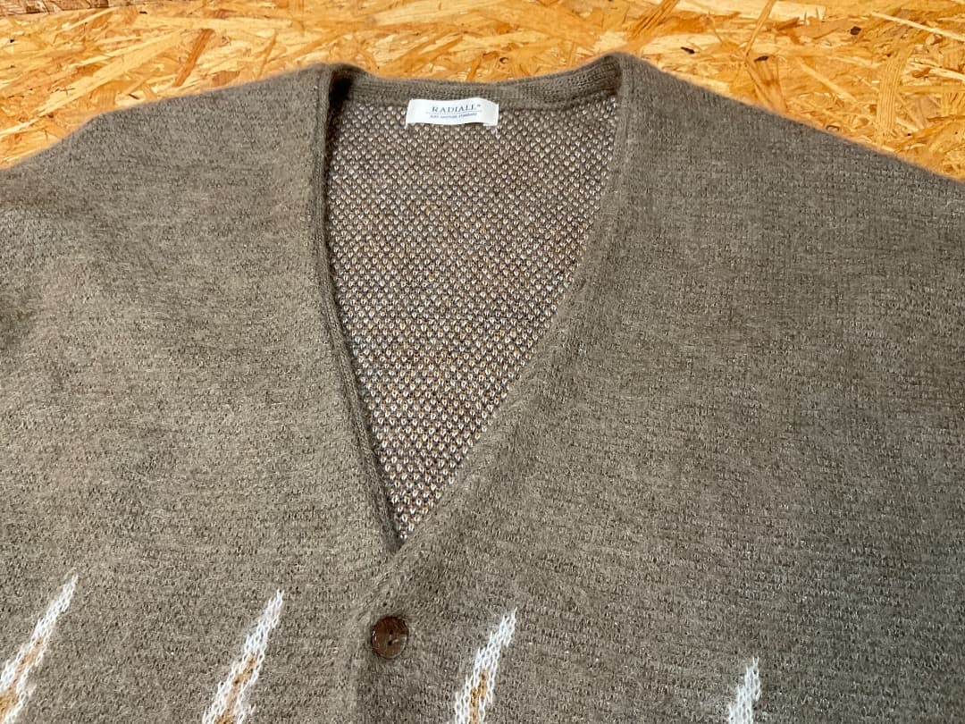ラディアル 22AW COSMIC CHARKIE モヘア カーディガン XL