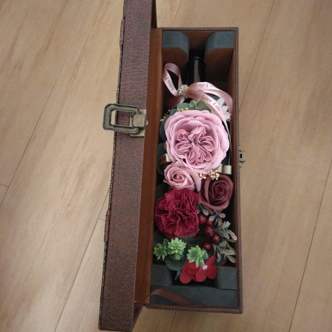 プリザーブドフラワー ボトルアレンジメント