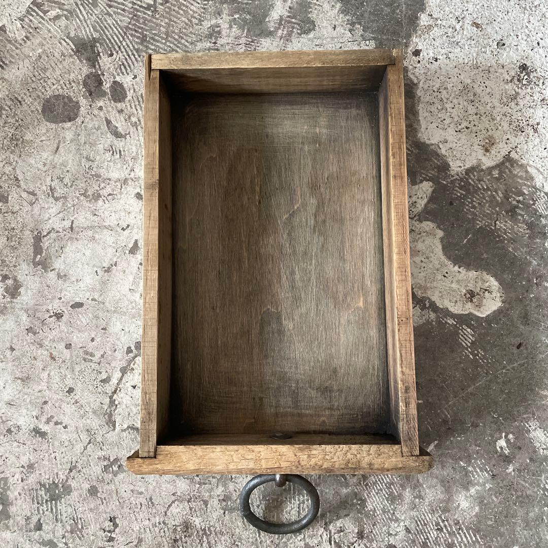 ととちゃんビンテージ　ドロワーサイドテーブル　ドロワーコンソール 剥離