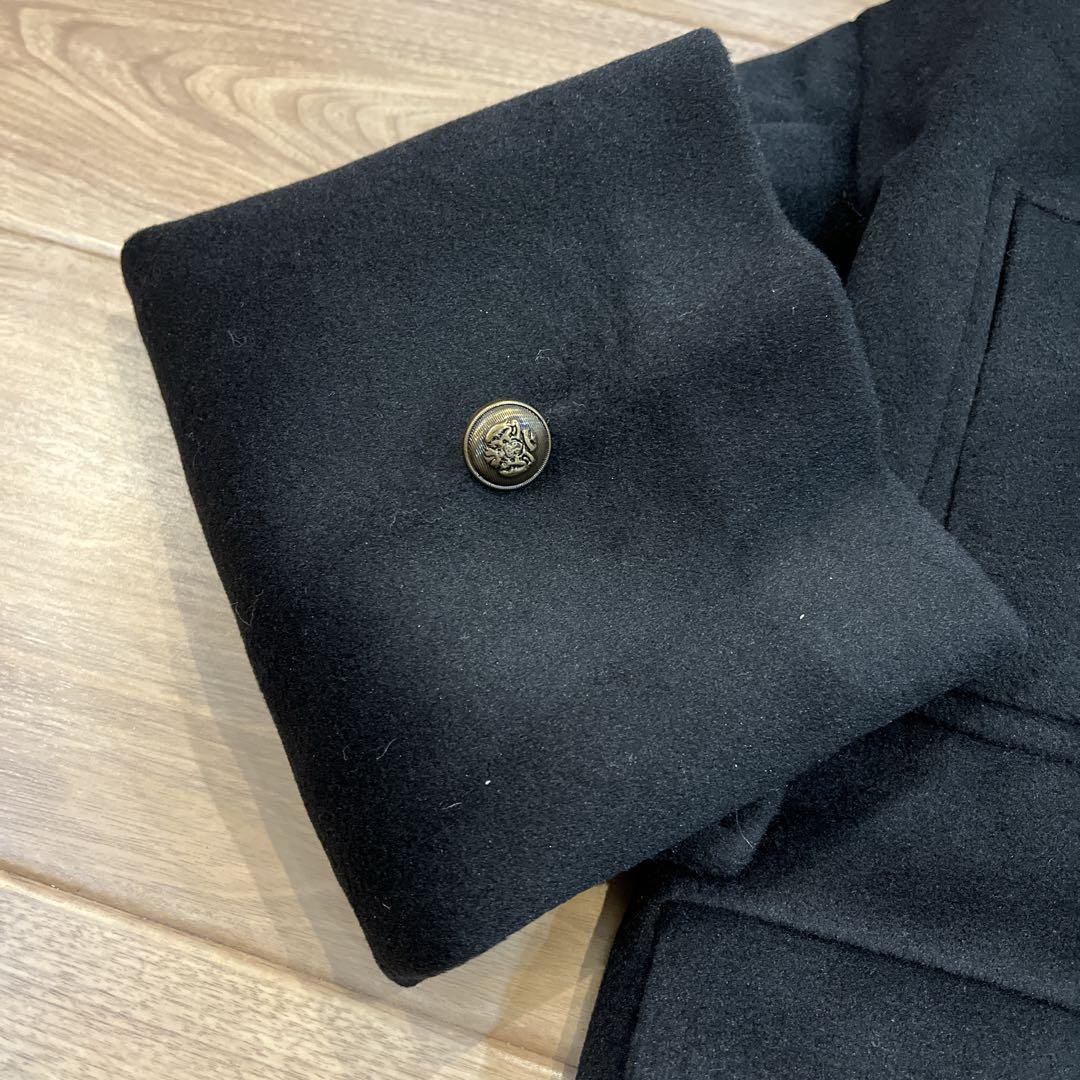 Fano Studios ダブルブレストウールハーフチェスターコート