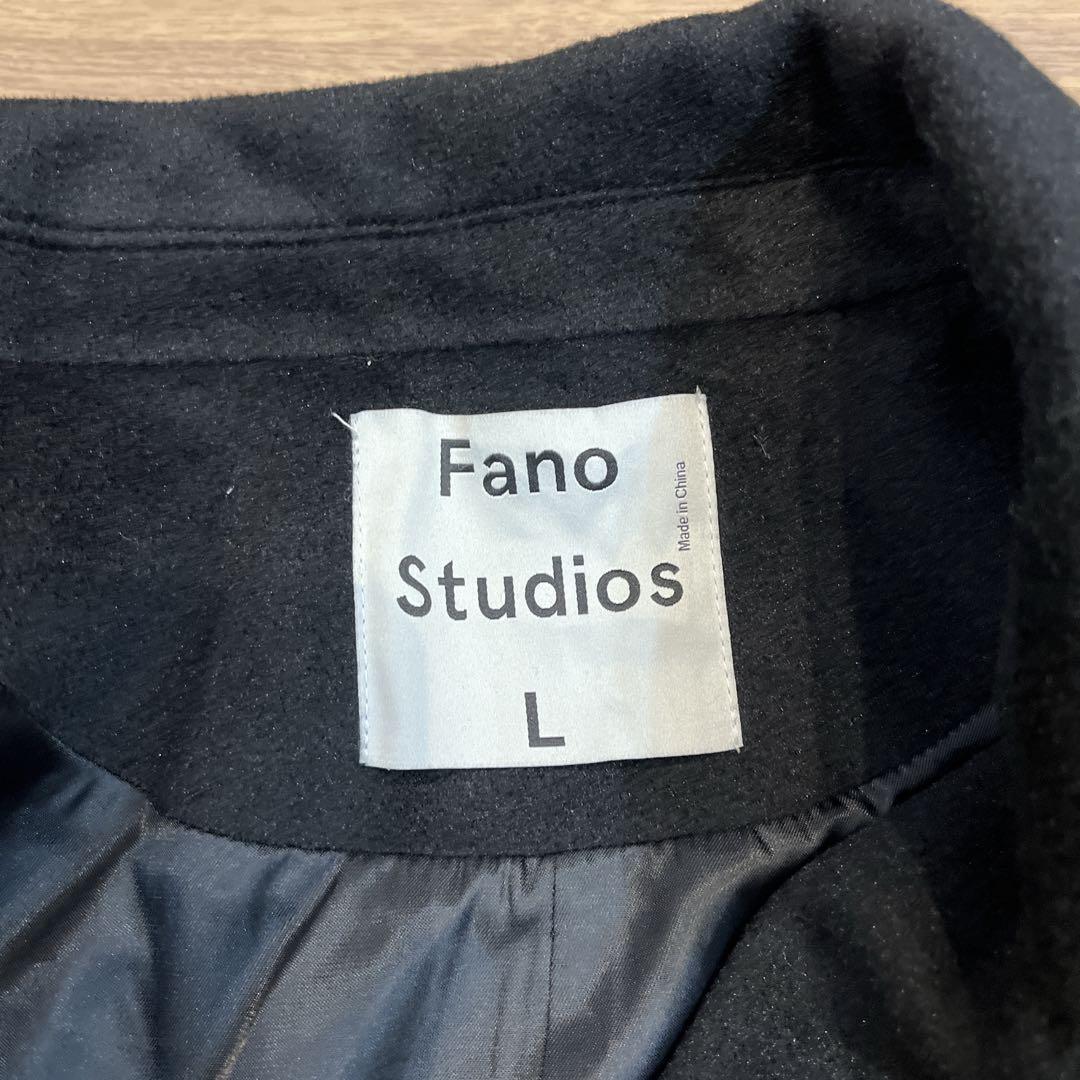 Fano Studios ダブルブレストウールハーフチェスターコート