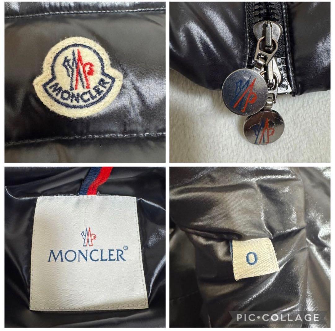 ✨美品✨モンクレール ダウンベスト GAHANA ロゴ ワッペン 黒 0サイズ