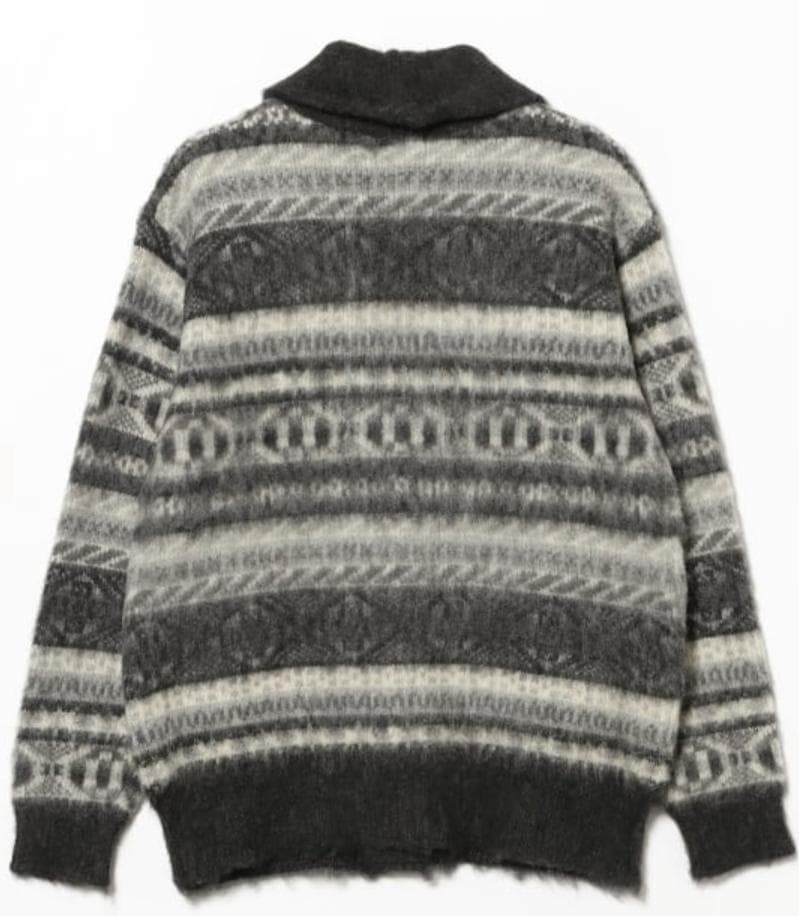 メンズ シャギー ショールカーディガン