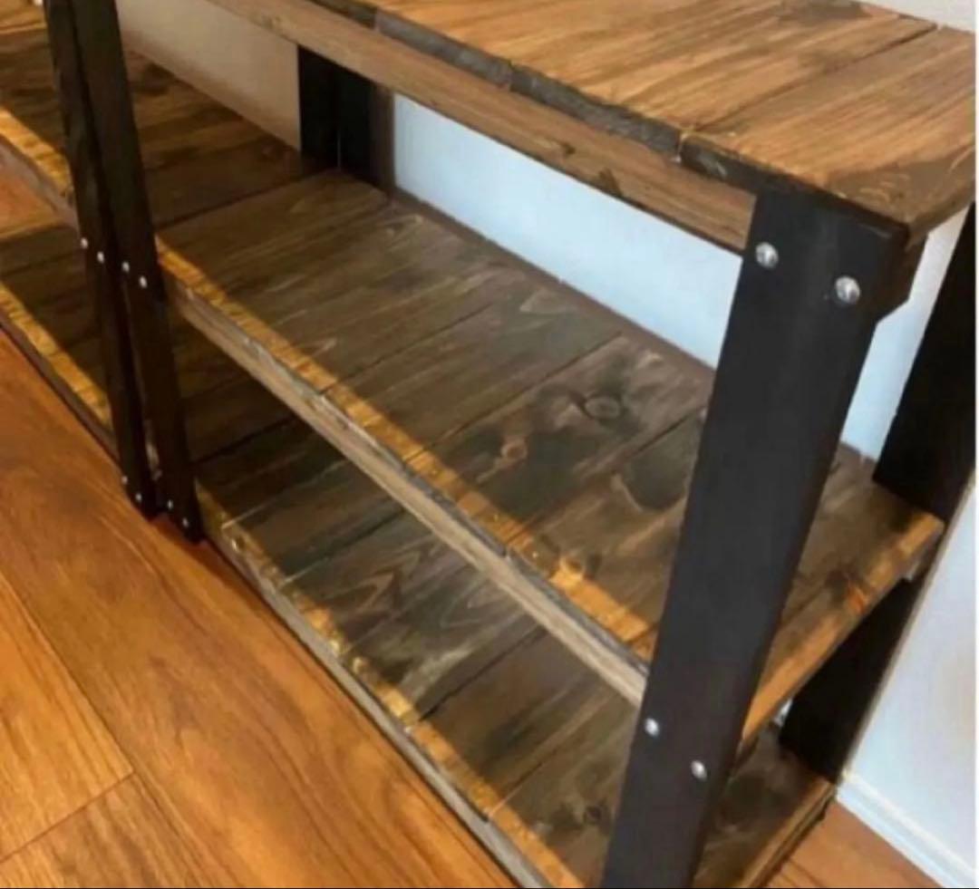 アイアン風3段ラック　ブルックリン