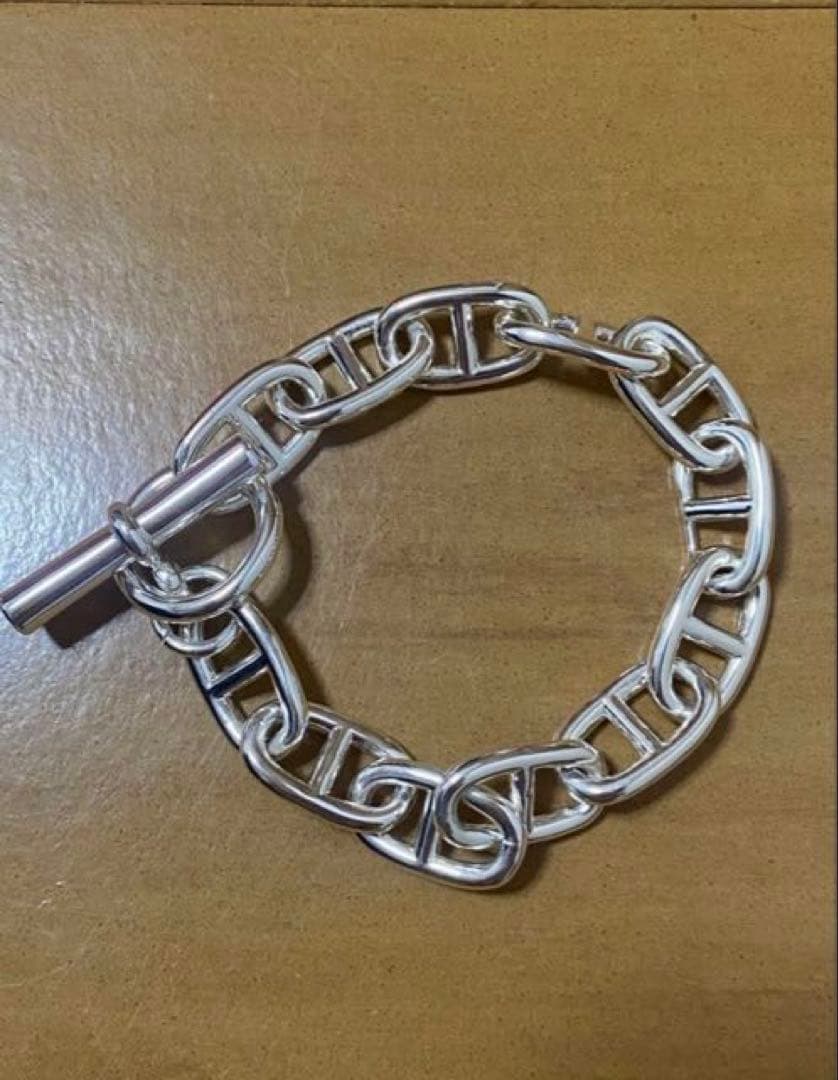 アンカーチェーン ブレスレット SV925 シェーヌダンクル型 12コマ