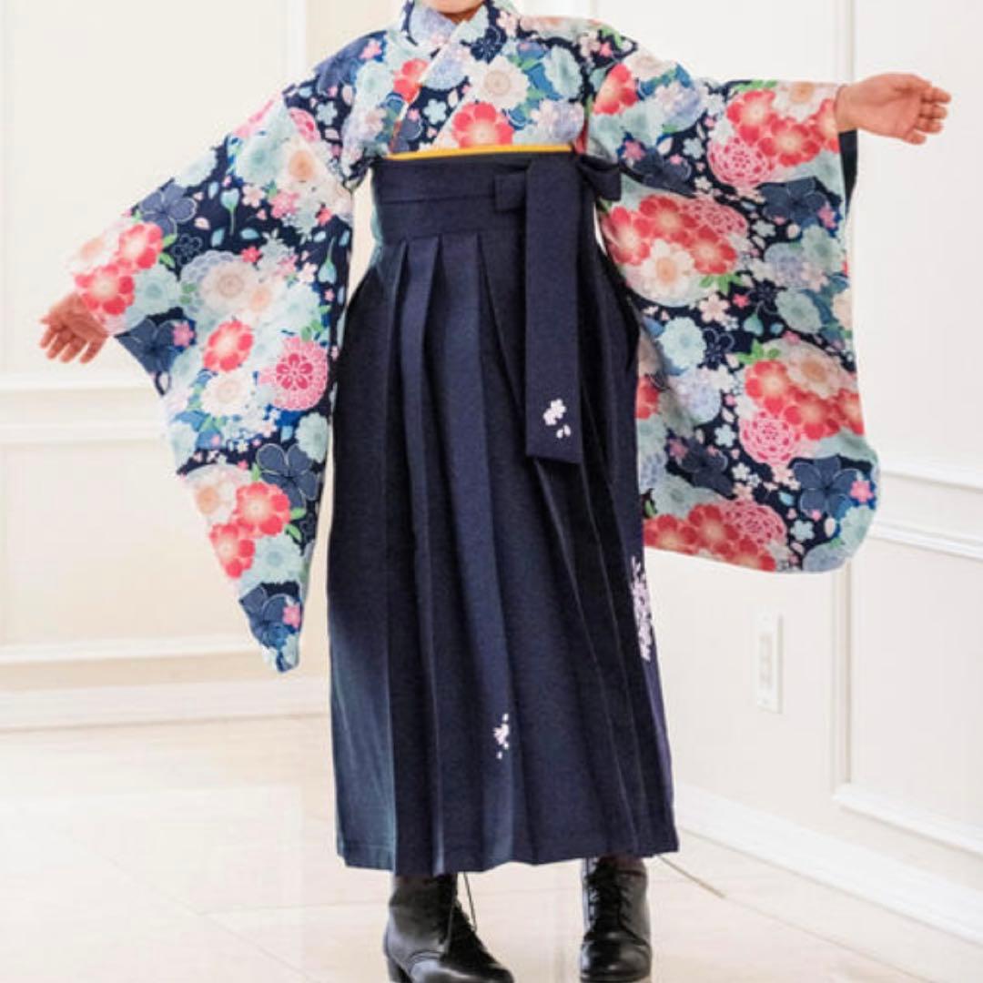 キャサリンコテージ 袴 セット 小学校 卒業式 水色 紺 160 美品