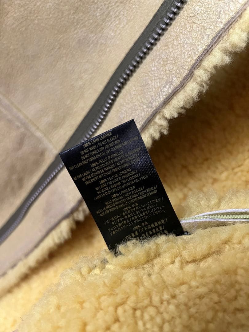 YEEZY SEASON 3 ムートンジャケットイエロー XSシアリング100%