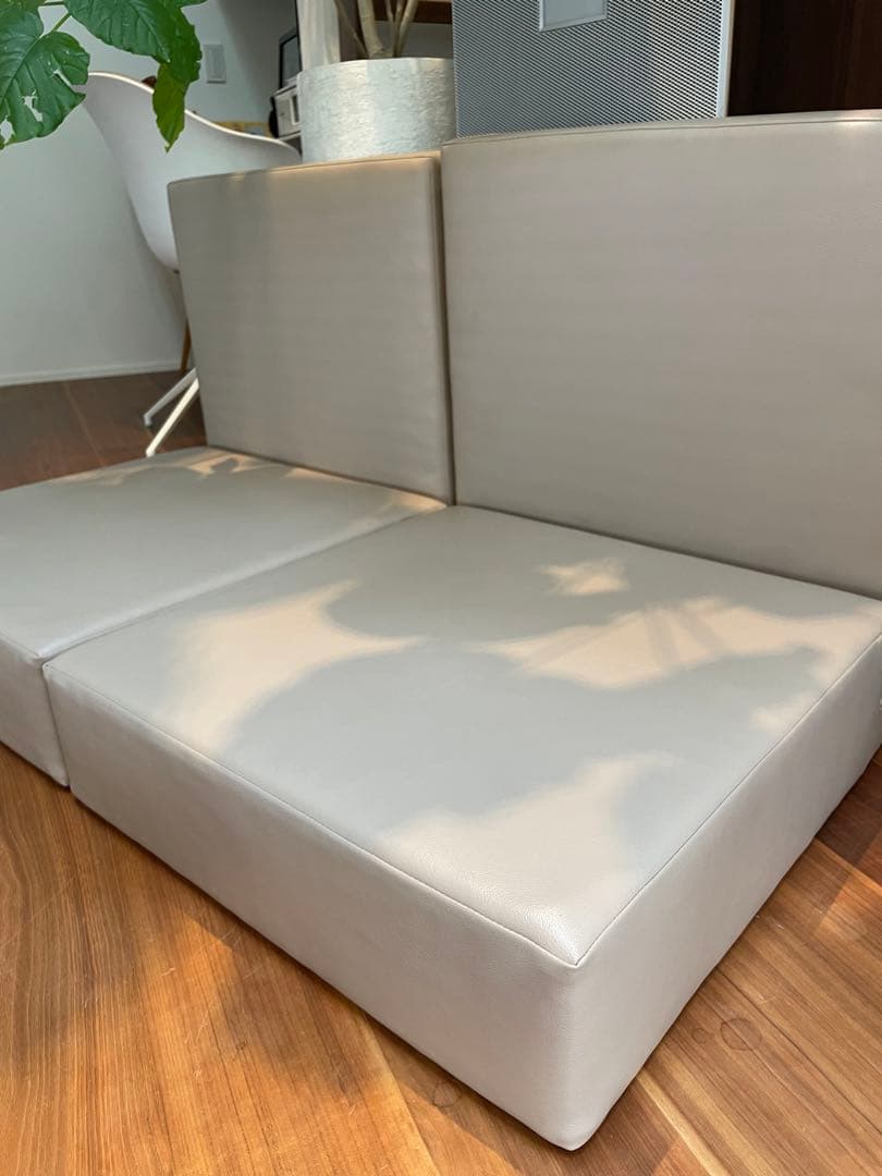 【特注】クッション　グレージュ　4個セット