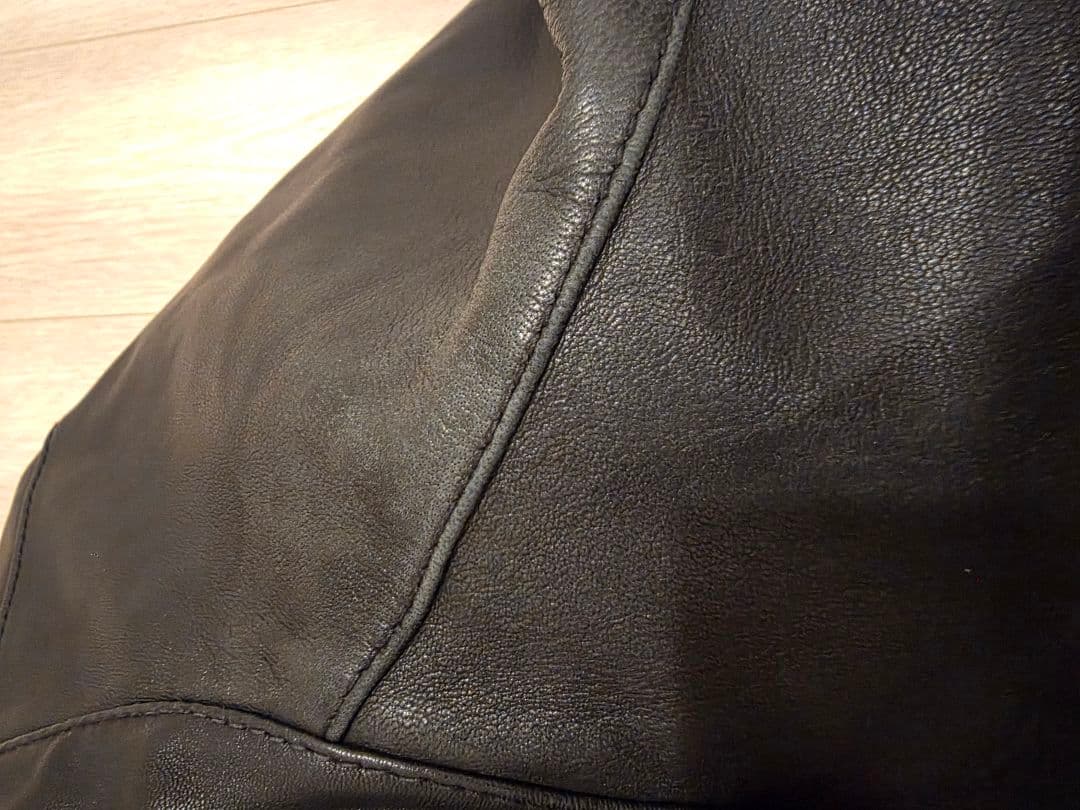 メゾンマルジェラ 八の字 ライダース レザージャケット 48