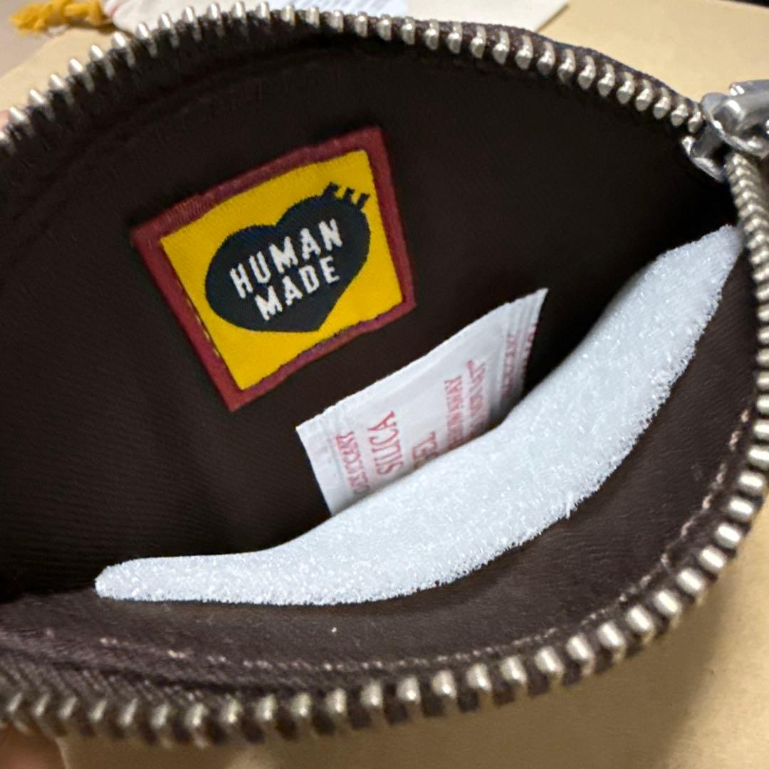 HUMAN MADE レザーケース　総柄　ブラウン　新美品