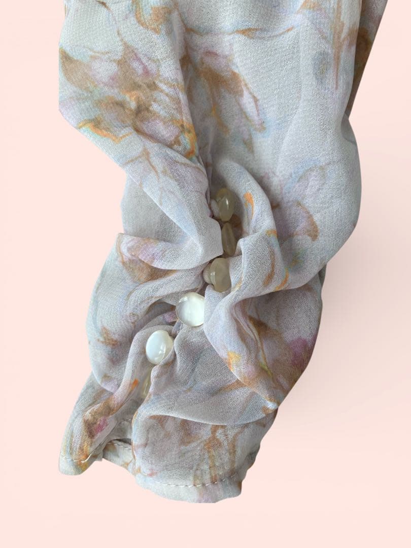 COCODEAL ココディール シフォンフラワープリントワンピース