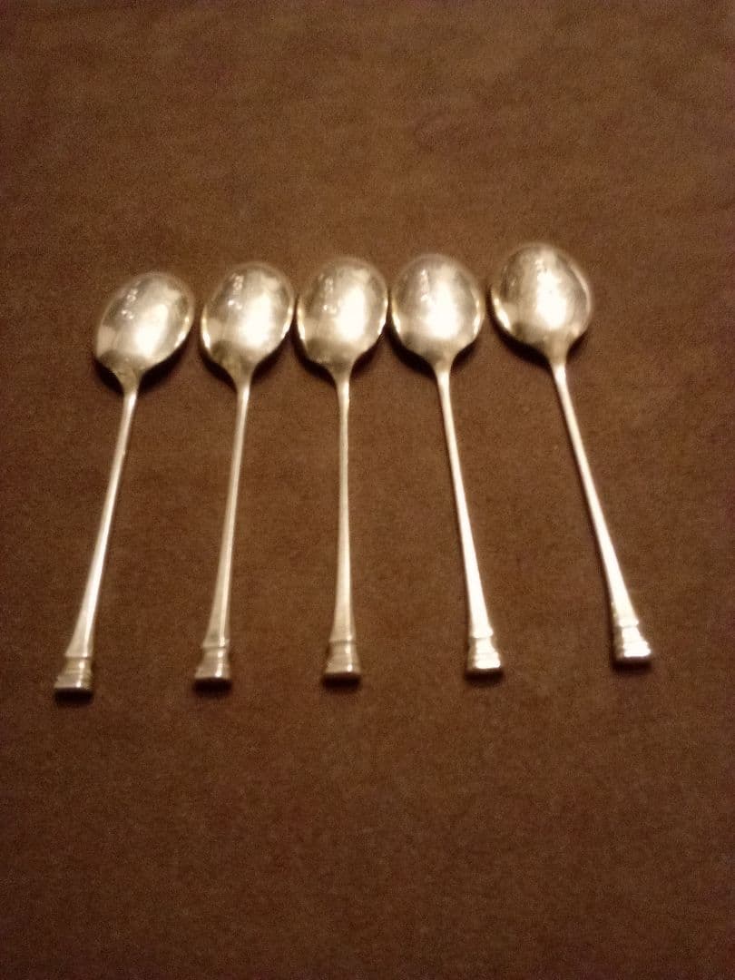 イギリス シルバーティースプーン ５本組 １９６１年