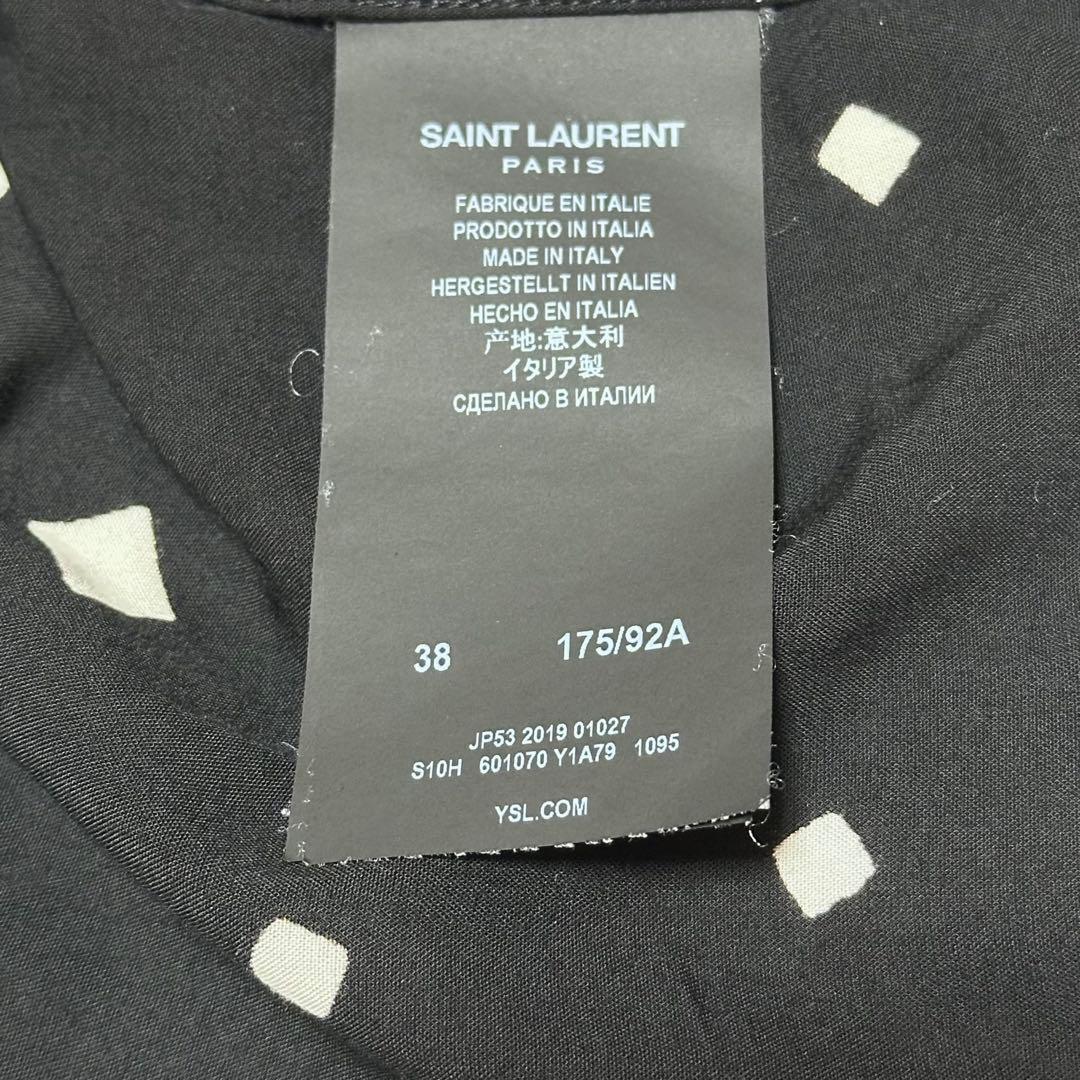 SAINT LAURENT サンローランパリ Tシャツ半袖 ブラック 38サイズ