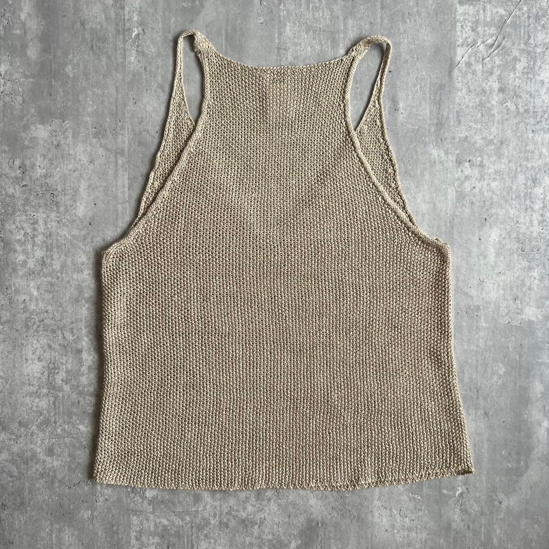 アルマーニコレツォーニ　激レア　リネン　シャツ＆タンクトップ　アンサンブル　M