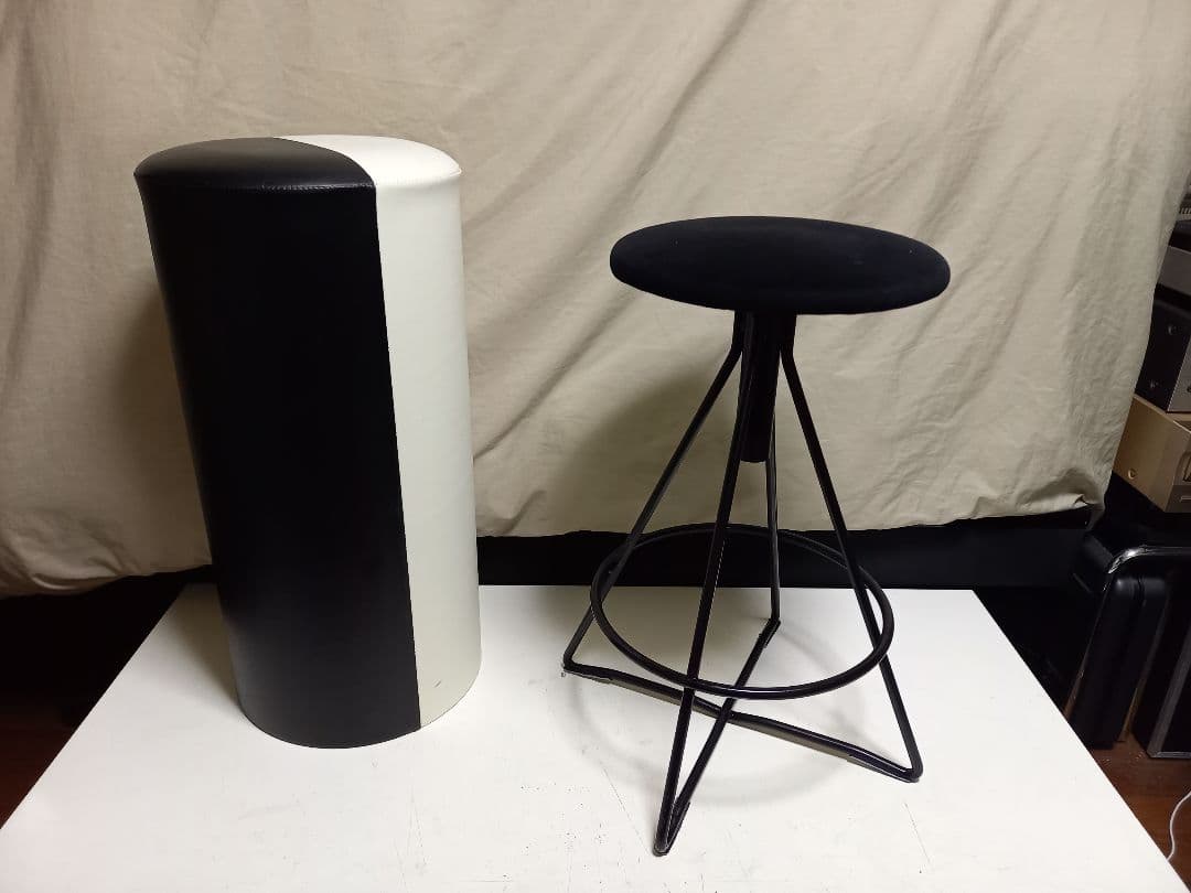 1980s　ポストモダン　モード　スペースエイジ　アイアン　メタル　昇降　チェア