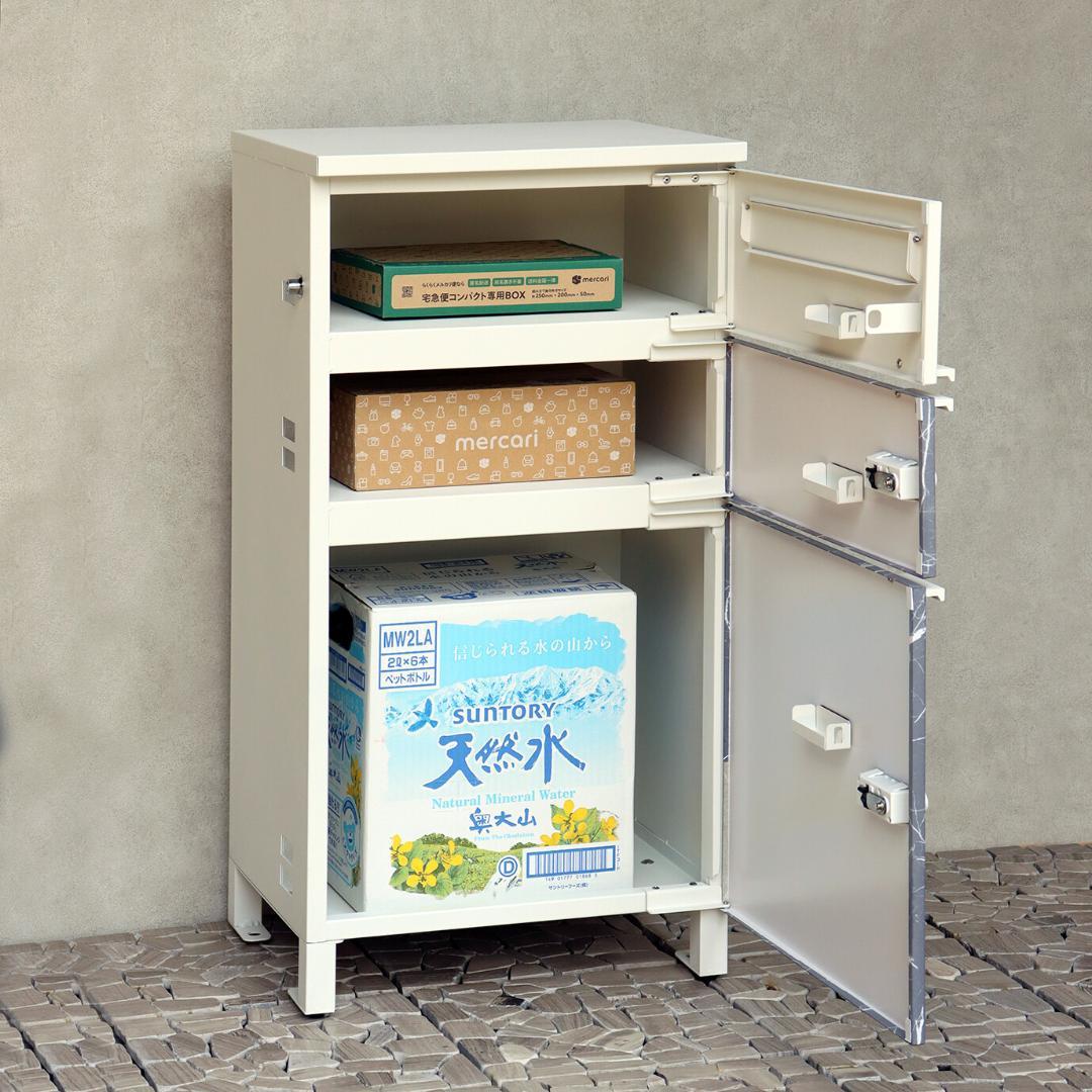 MJ PT PTR　宅配ボックス　郵便ポスト　ダークグレー