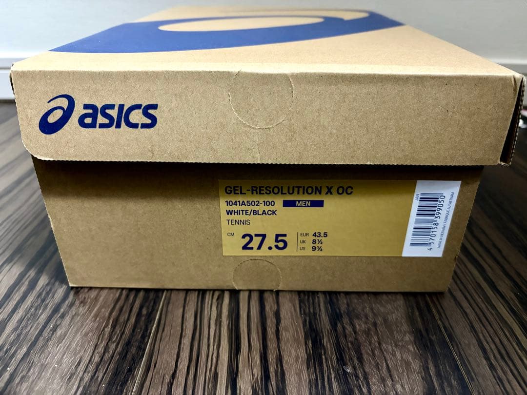 超美品 asics GEL-RESOLUTION X オムニ・クレー 27.5