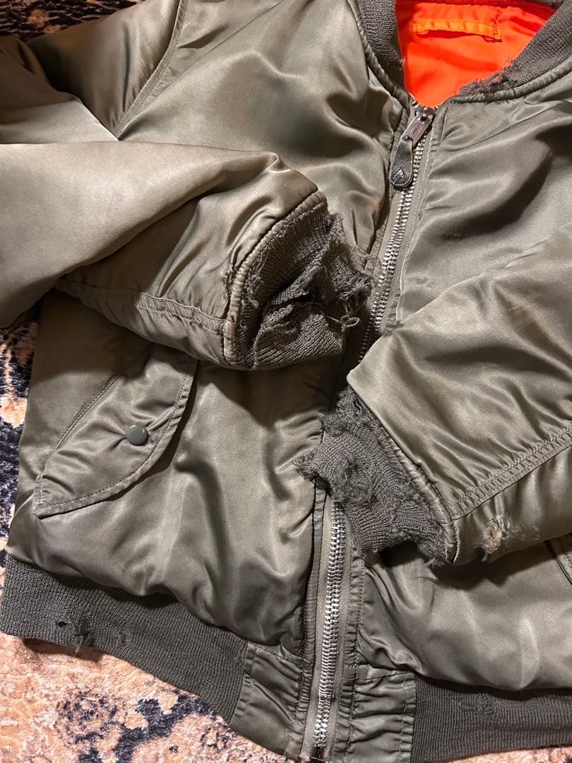 70's USA製 MA-1 ボロ 短丈