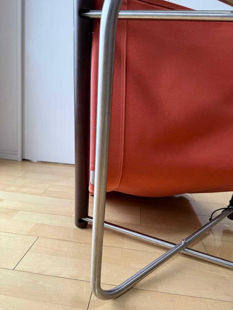 ★NychairX（ニーチェア X）ダークブラウン/レンガ（NY-105）