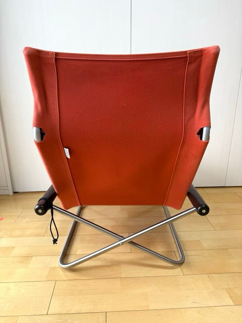 ★NychairX（ニーチェア X）ダークブラウン/レンガ（NY-105）