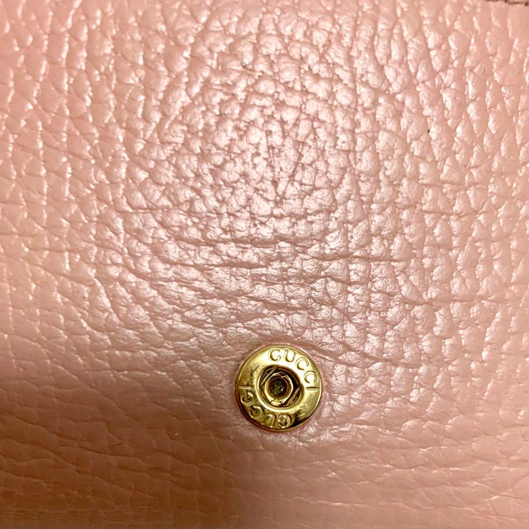 カンキチ様GGマーモント 三つ折り財布 コンパクトウォレット　ピンクベージュ