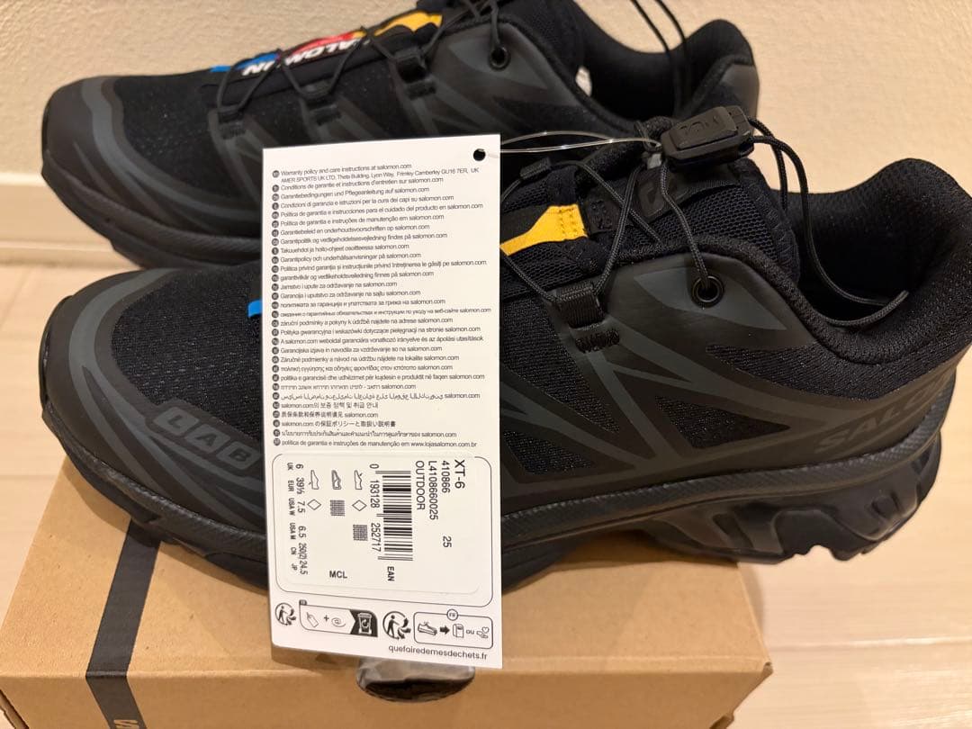 【SALOMON】XT-6 ブラック【新品未使用】