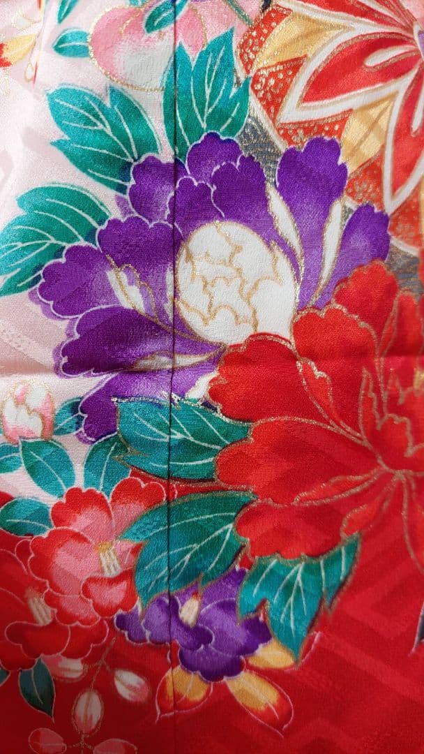 NA101アンティーク子供着物正絹七五三お宮参り着丈74センチ裄丈41センチ