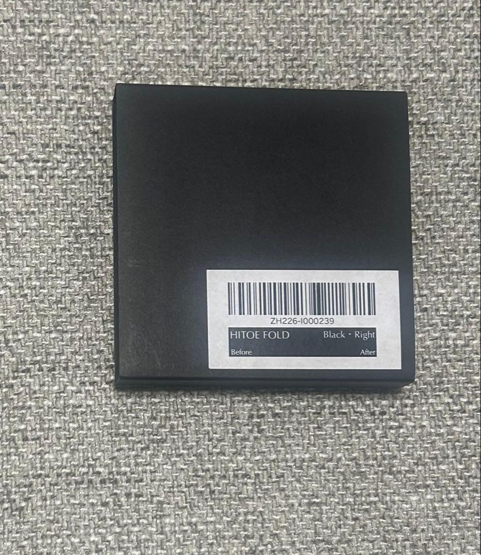 HITOE FOLD ブラック 二つ折り財布