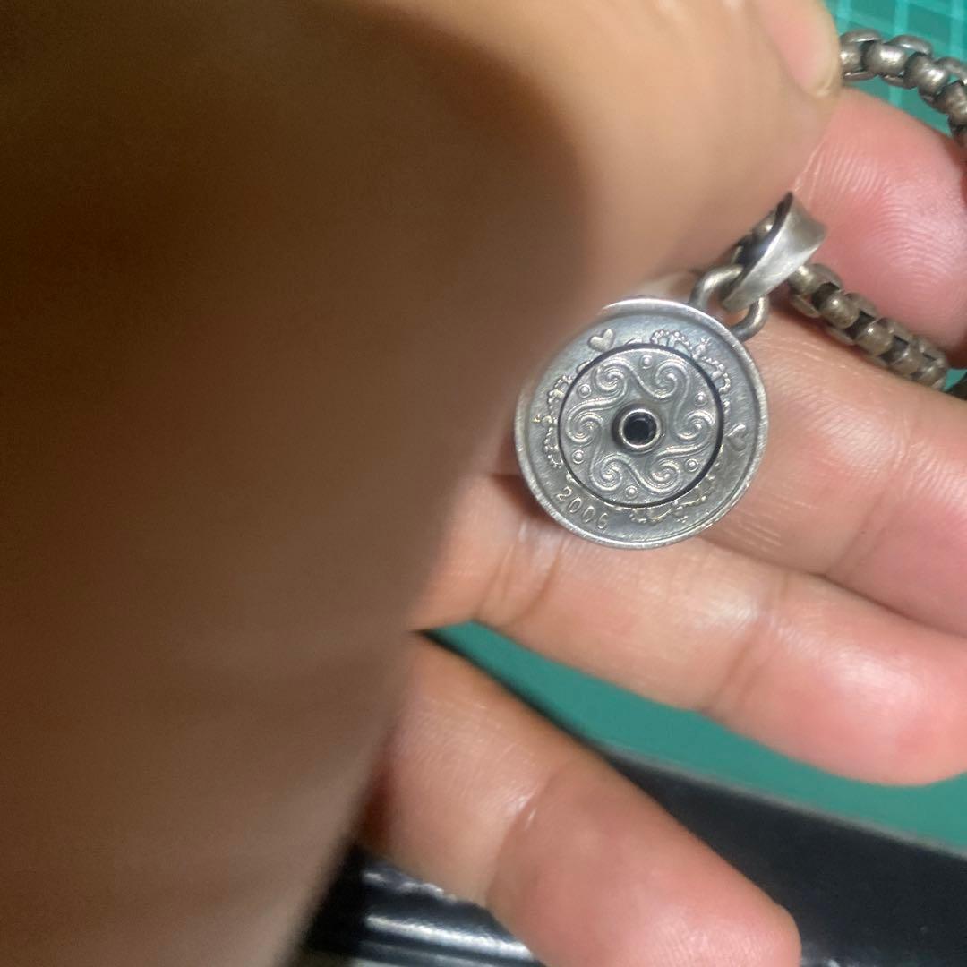 925 ネックレス　1KRONE デンマーク　サソリ　チェーン