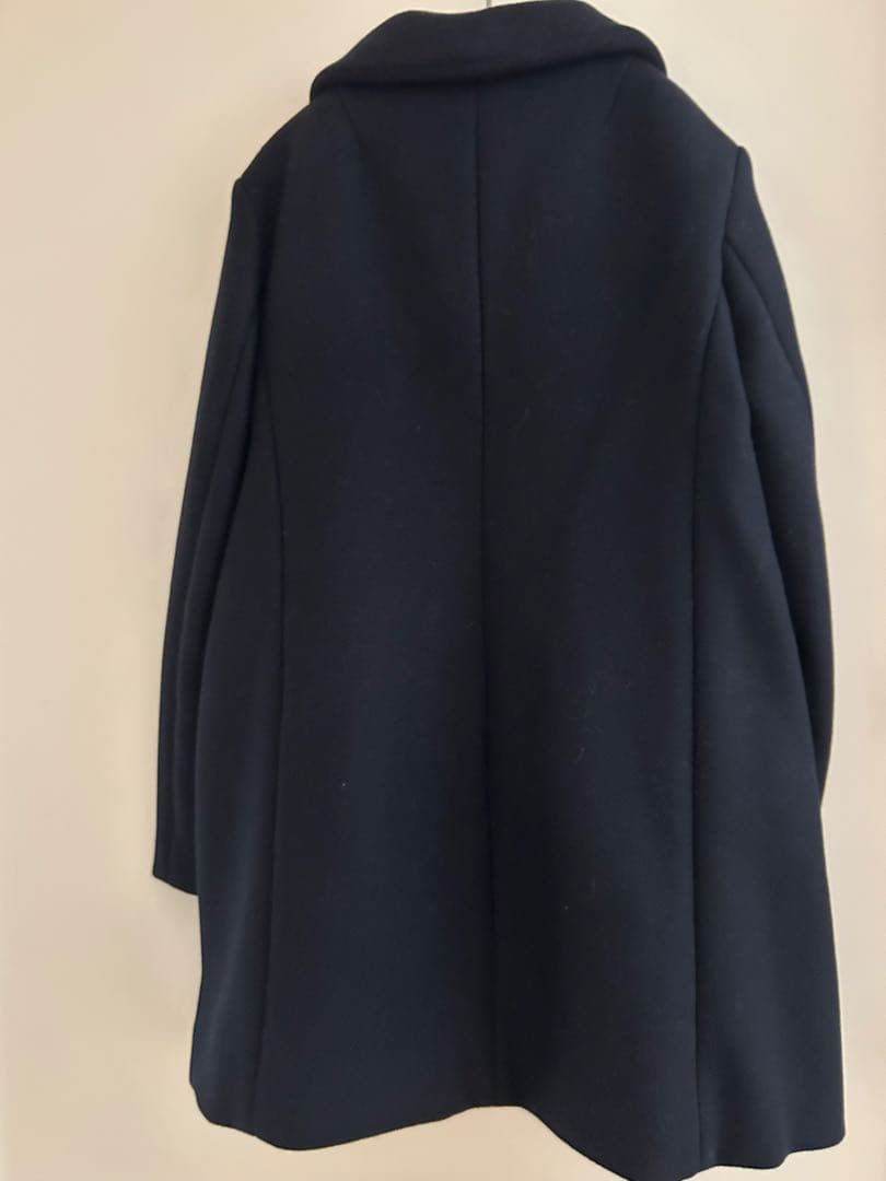 マルニ　　ネイビー コート ポケット付き