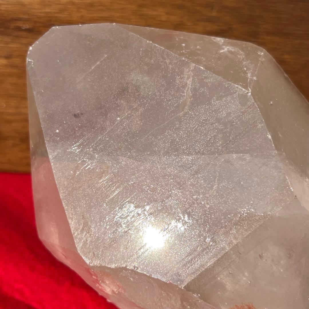 ✳️✮幻✮存在感際立つ極大水晶☆ピンクマニカラン水晶 原石 単結晶 天然石 水晶