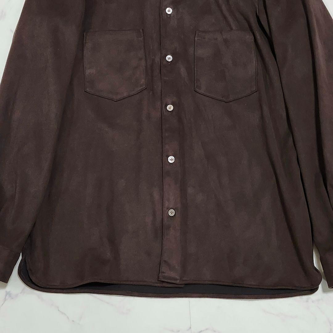 エッリコフォルミコラxビームスF　フェイクスエードオーバーシャツ　別注　CPO