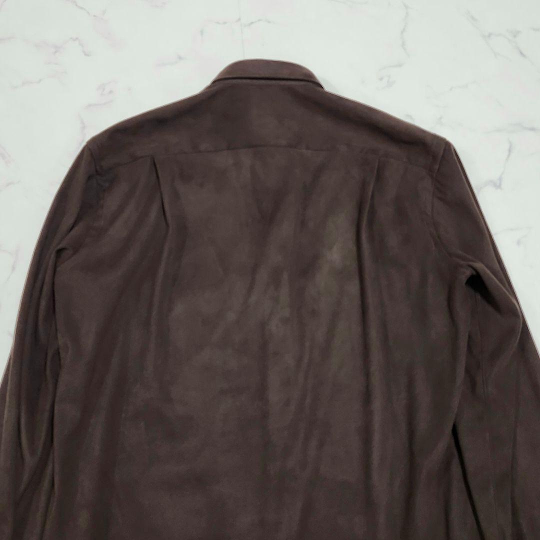 エッリコフォルミコラxビームスF　フェイクスエードオーバーシャツ　別注　CPO